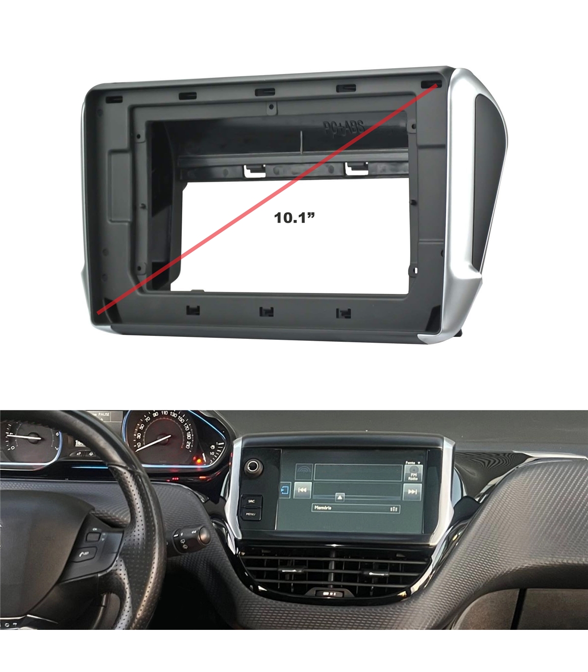 10pg01-frente-adap-radio-peugeot-2008208-10 SENPG2008.9 - Image 1